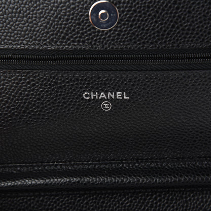 Chanel Caviar Quilted Wallet On Chain WOC Black 6 of 10