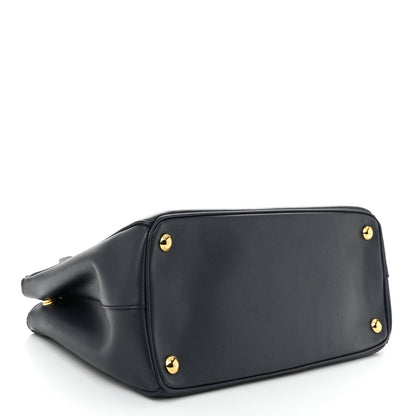 Prada Saffiano Small Galleria Double Zip Tote Baltico 4 of 14