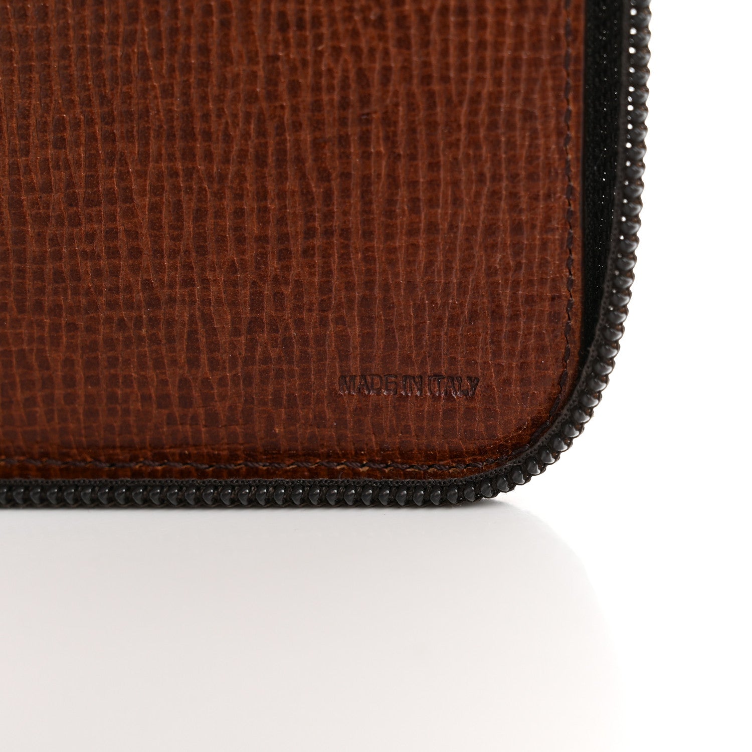 Fendi Zucca Spalmati Zip Around Document Holder Tobacco 7 of 11