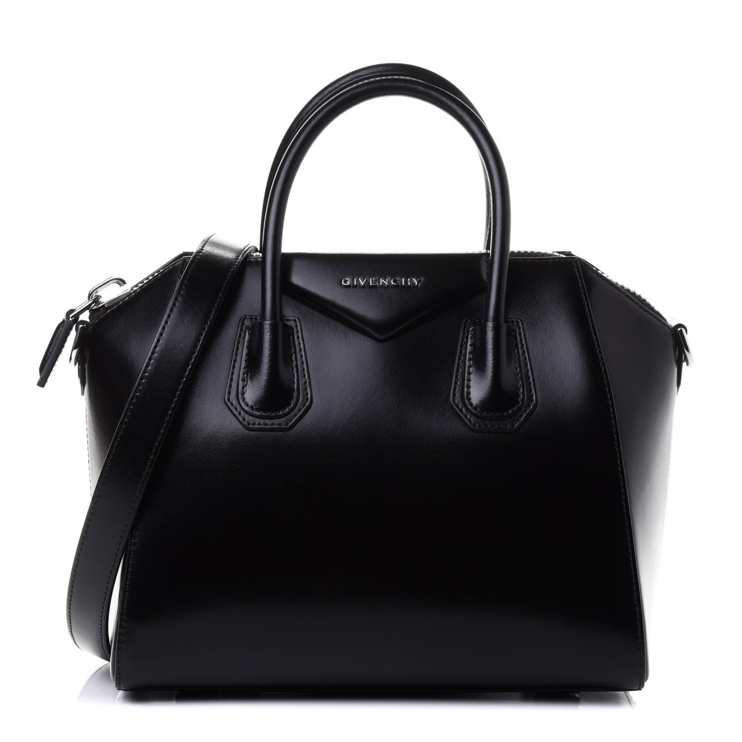 Givenchy Shiny Lord Calfskin Small Antigona Black 1 of 4