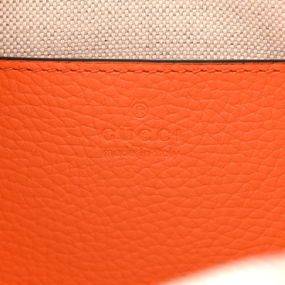 Gucci Piuma Calfskin Jumbo GG Embossed Mini Duffle Bag Good Orange 6 of 10