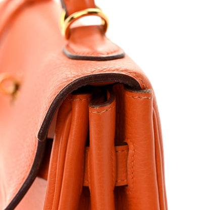 Hermes Togo Kelly Retourne 32 Orange 14 of 15
