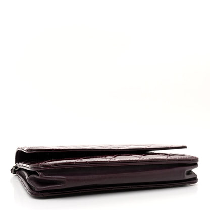 Chanel Patent Quilted Wallet On Chain WOC Purple 4 of 12