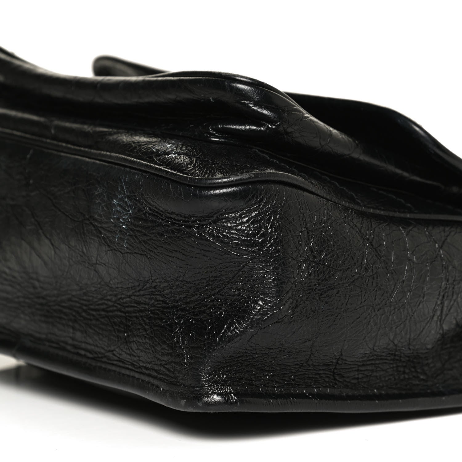 Saint Laurent Crinkled Calfskin Matelasse Monogram Medium Niki Chain Satchel Black 11 of 11