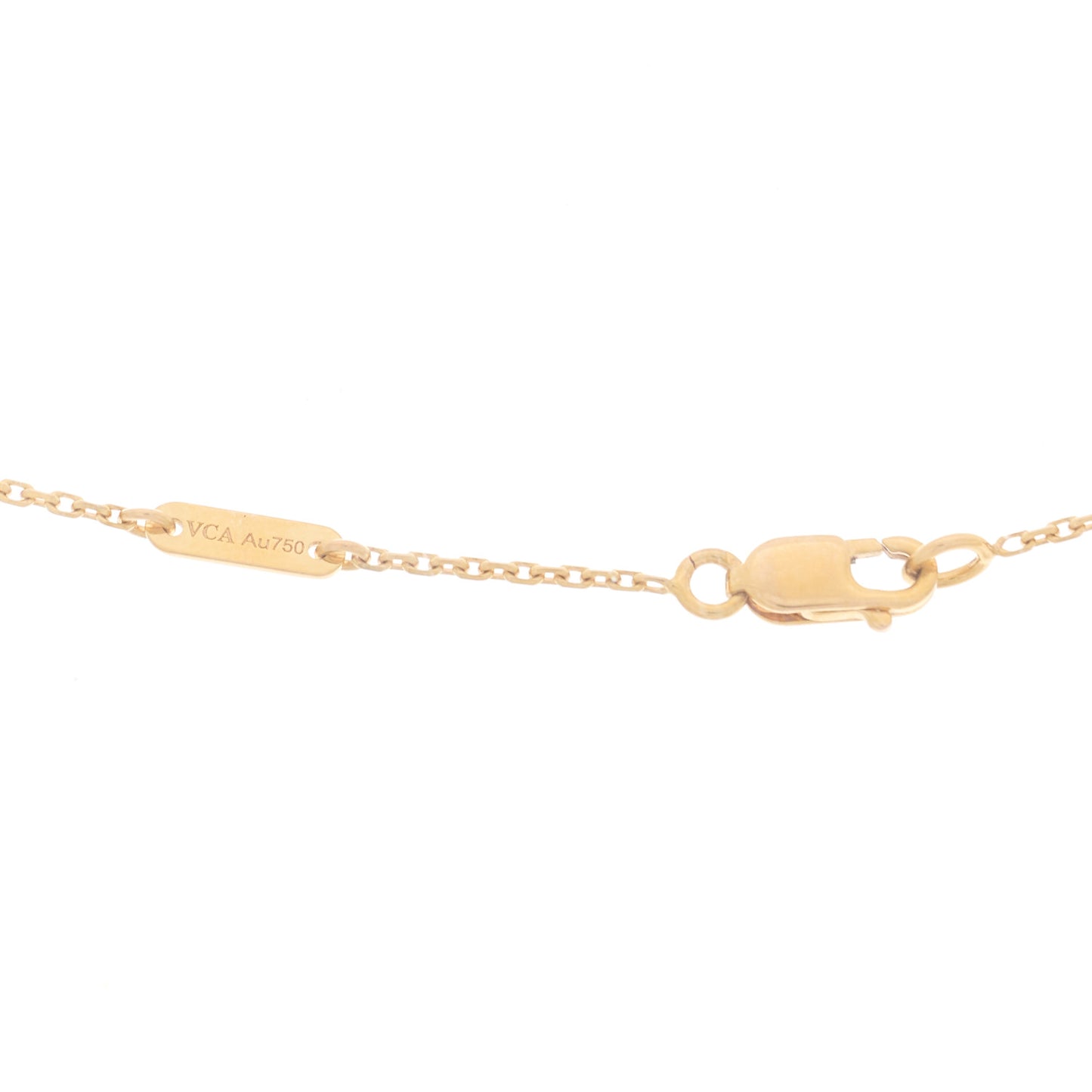 18K Rose Gold Carnelian Sweet Alhambra Pendant Necklace