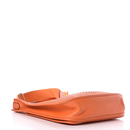 Hermes Taurillon Clemence Evelyne III GM Orange 4 of 12