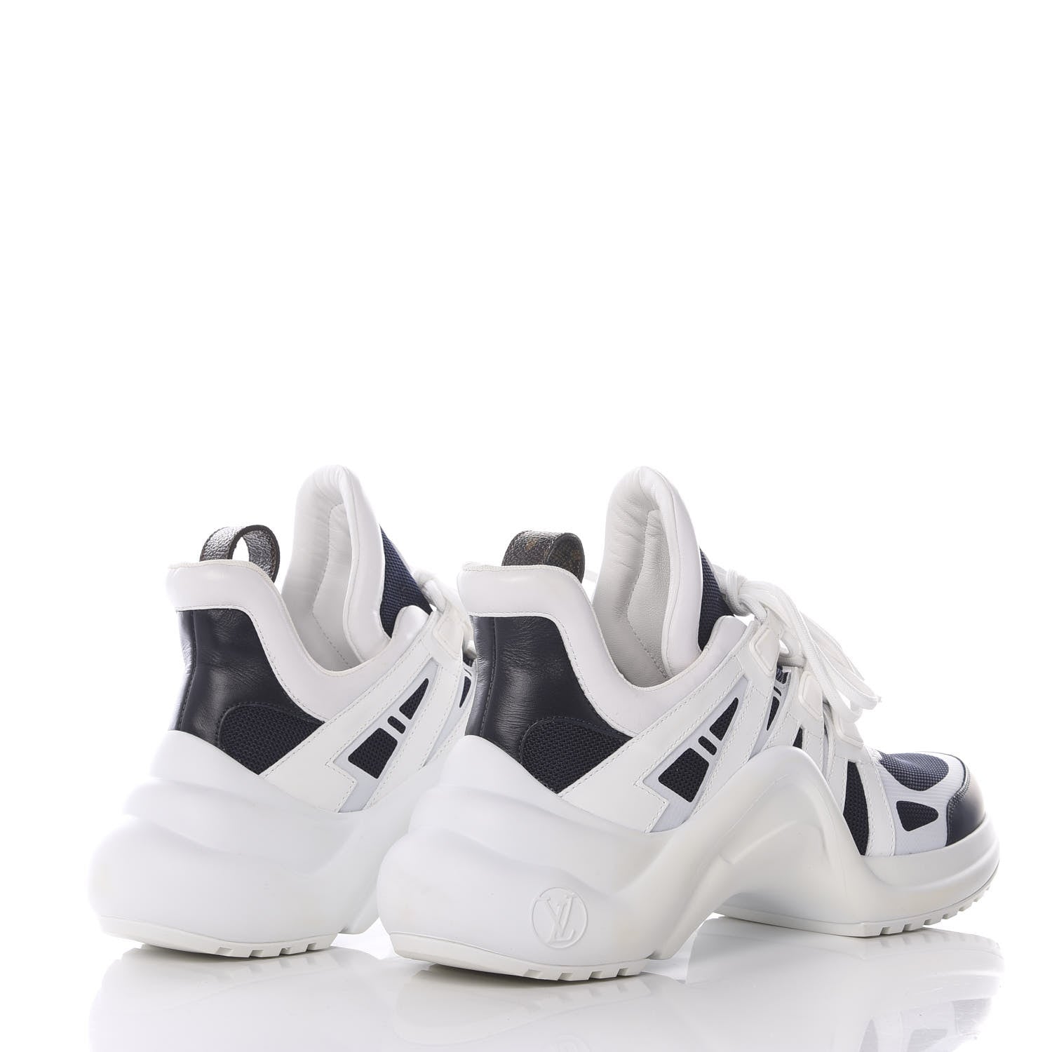 Louis Vuitton Calfskin Technical Nylon LV Archlight Sneakers 39.5 Marine 4 of 9