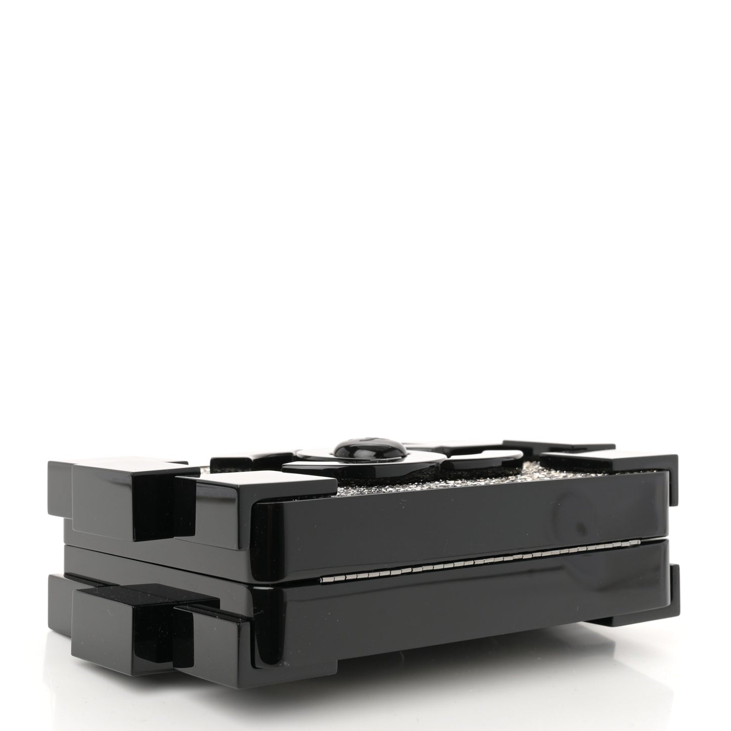 Plexiglass Crystal Lego Clutch Black