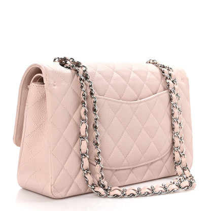 Chanel Caviar Quilted Medium Double Flap Light Pink 3 of 10