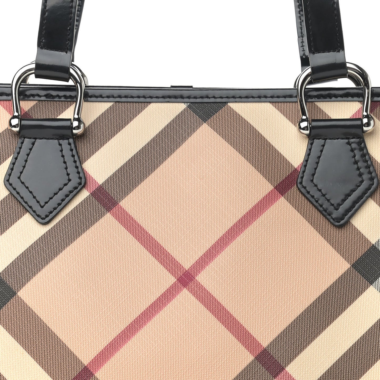 Supernova Check Small Nickie Tote Black