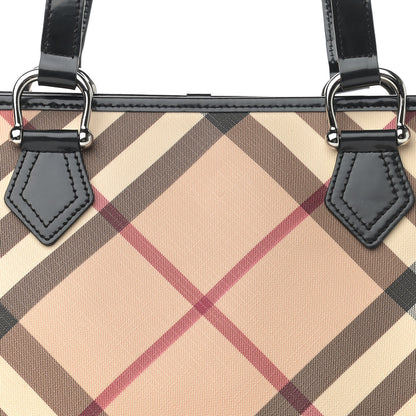 Burberry Supernova Check Small Nickie Tote Black 8 of 11