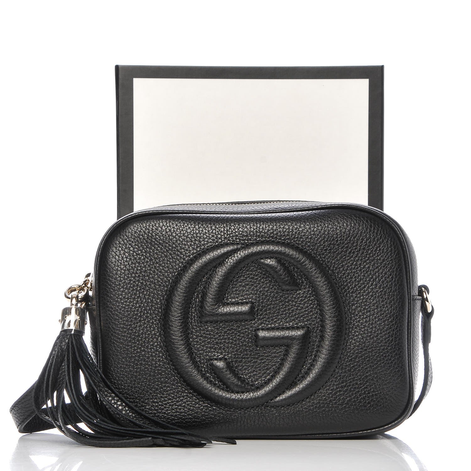 Gucci Pebbled Calfskin Small Soho Disco Bag Black 8 of 8