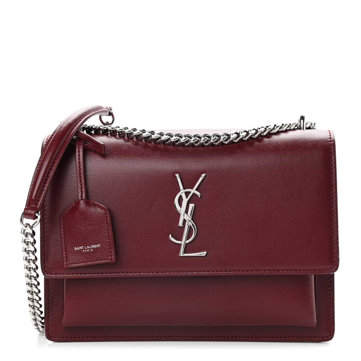 Saint Laurent Calfskin Medium Monogram Sunset Pallisandre 1 of 9