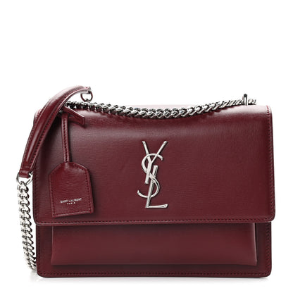 Saint Laurent Calfskin Medium Monogram Sunset Pallisandre 1 of 9