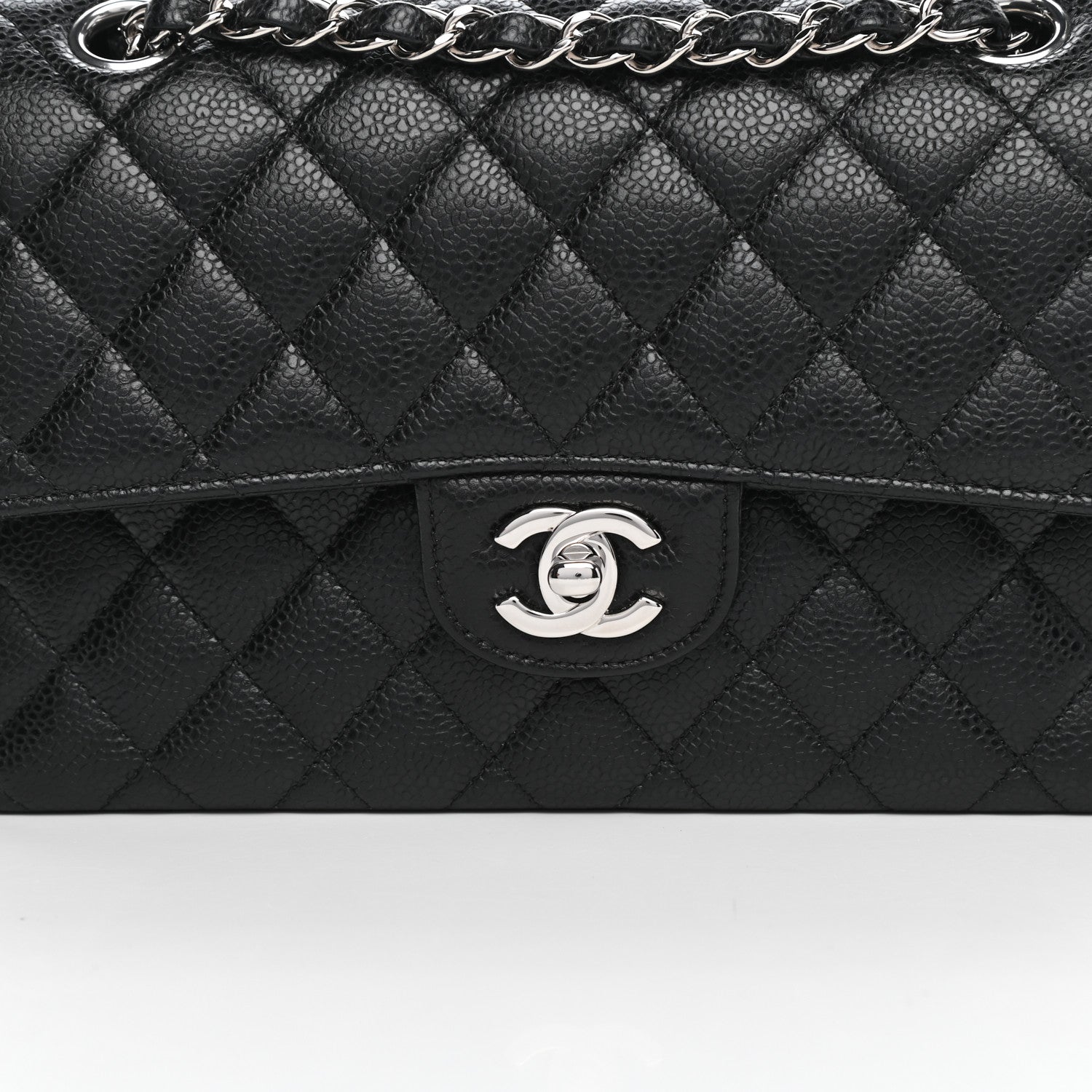 Chanel Caviar Quilted Small Double Flap Black 10 of 11
