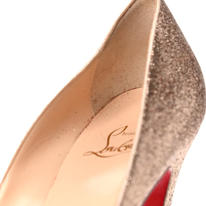 Christian Louboutin Glitter Vendome 120 Pumps 37 Gold 12 of 24