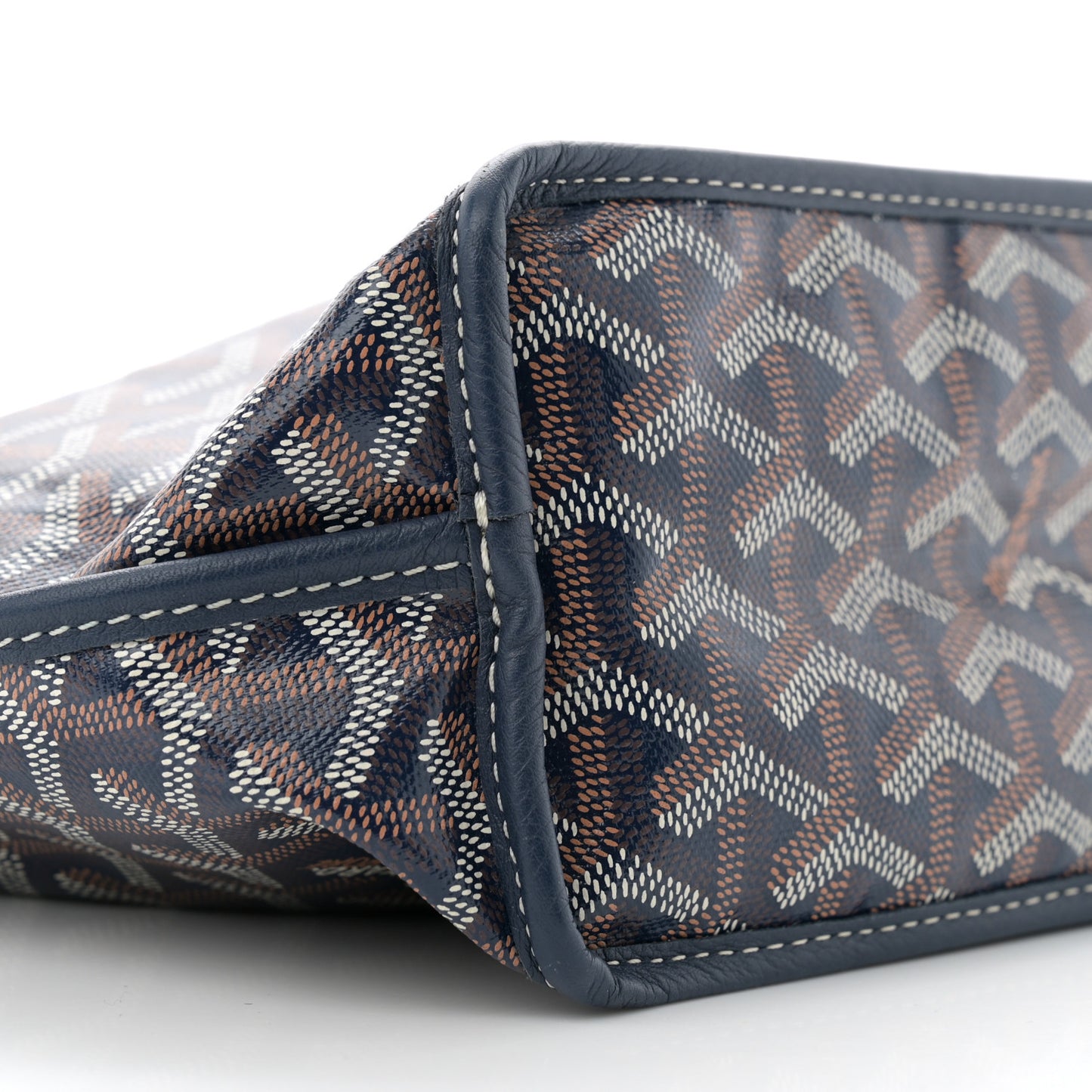 Goyardine Reversible Mini Anjou Navy