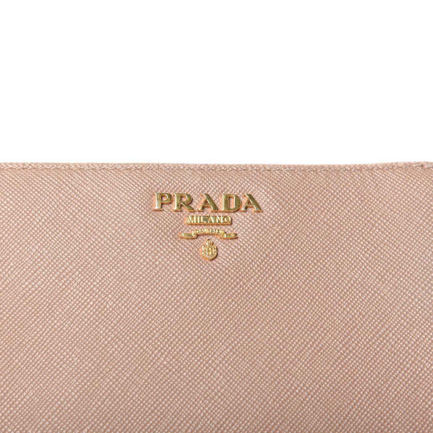 Saffiano Metal Compact Wallet Cammeo