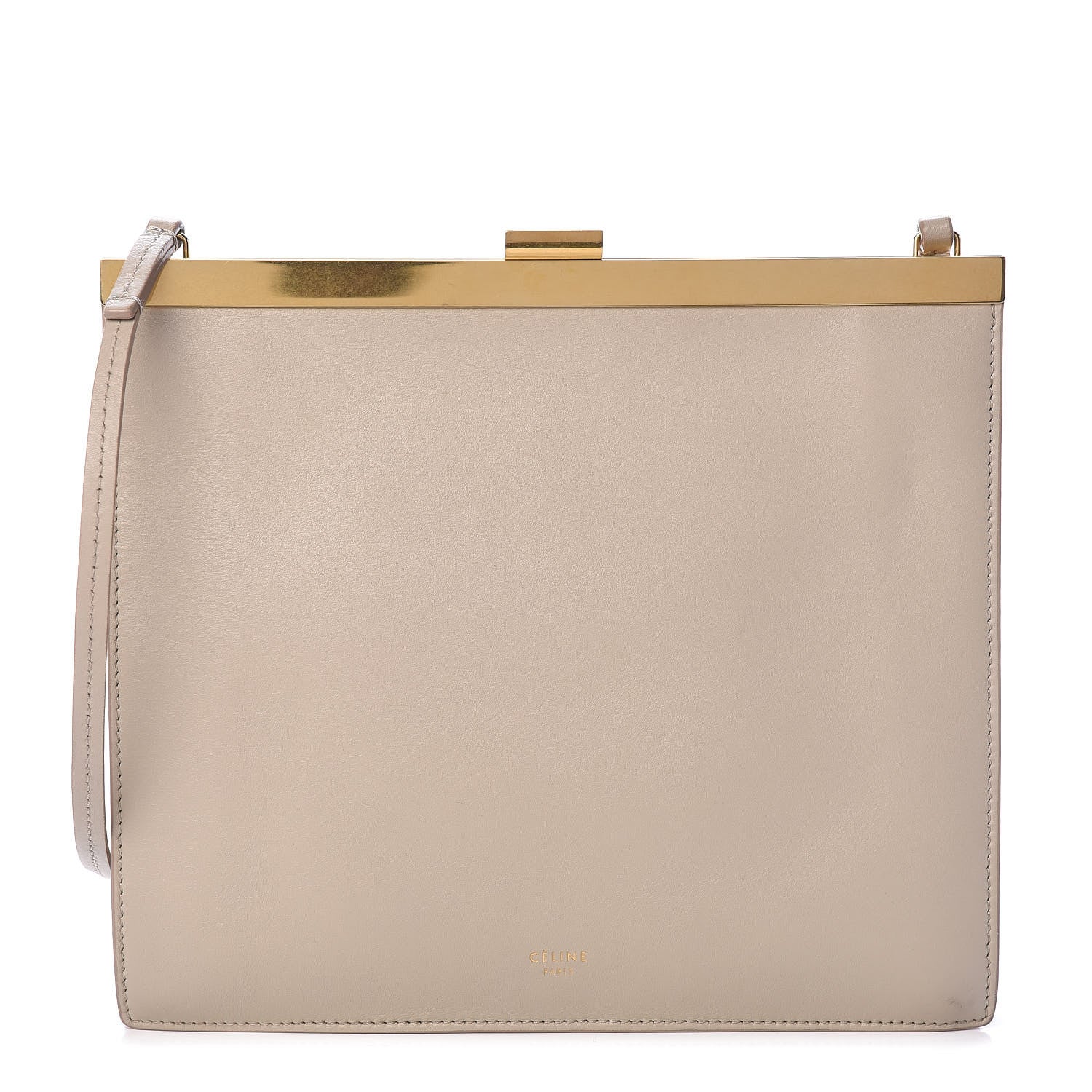 Celine Smooth Calfskin Mini Clasp Bag Beige 1 of 8