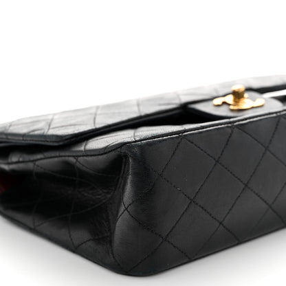 Chanel Lambskin Quilted Medium Double Flap Black 9 of 11
