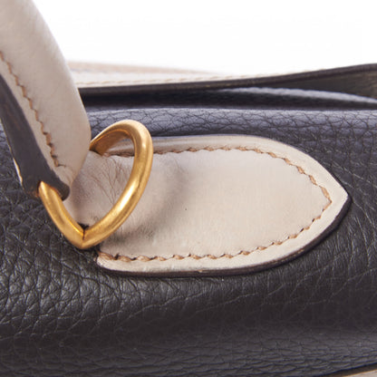 Hermes Taurillon Clemence Tri-Color Kelly Retourne 35 Tabac Camel Ebene Parchemin 12 of 35