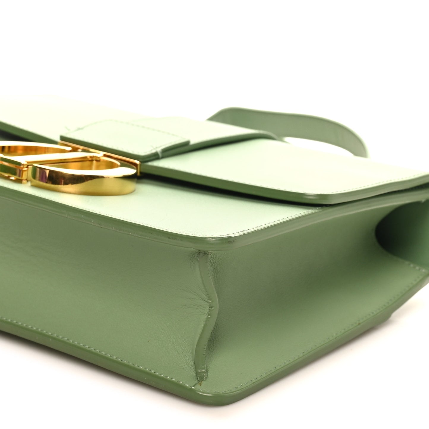 Smooth Calfskin 30 Montaigne Flap Bag Mint Green