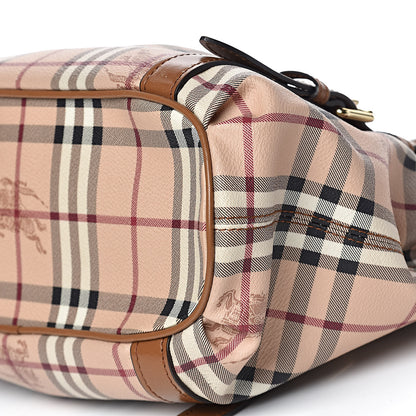 Burberry Haymarket Check Small Northfield Tote Mid Camel 12 of 14