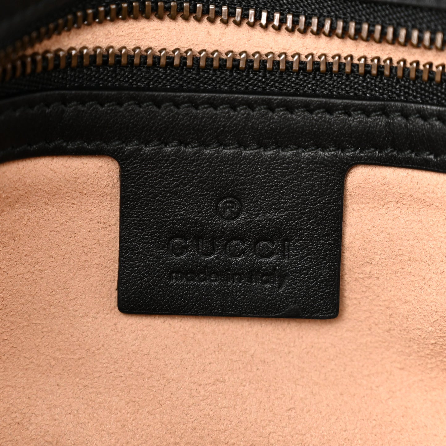 Calfskin Matelasse Medium GG Marmont Shoulder Bag Black