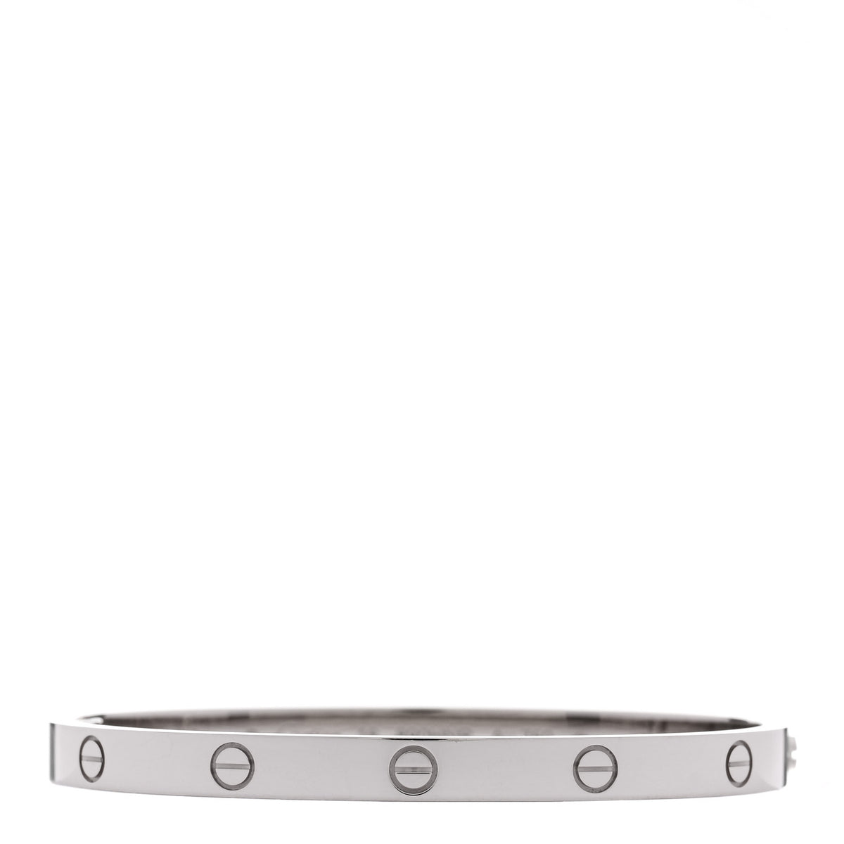 Cartier 18K White Gold Medium LOVE Bracelet 16 1 of 8