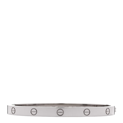 Cartier 18K White Gold Medium LOVE Bracelet 16 1 of 8