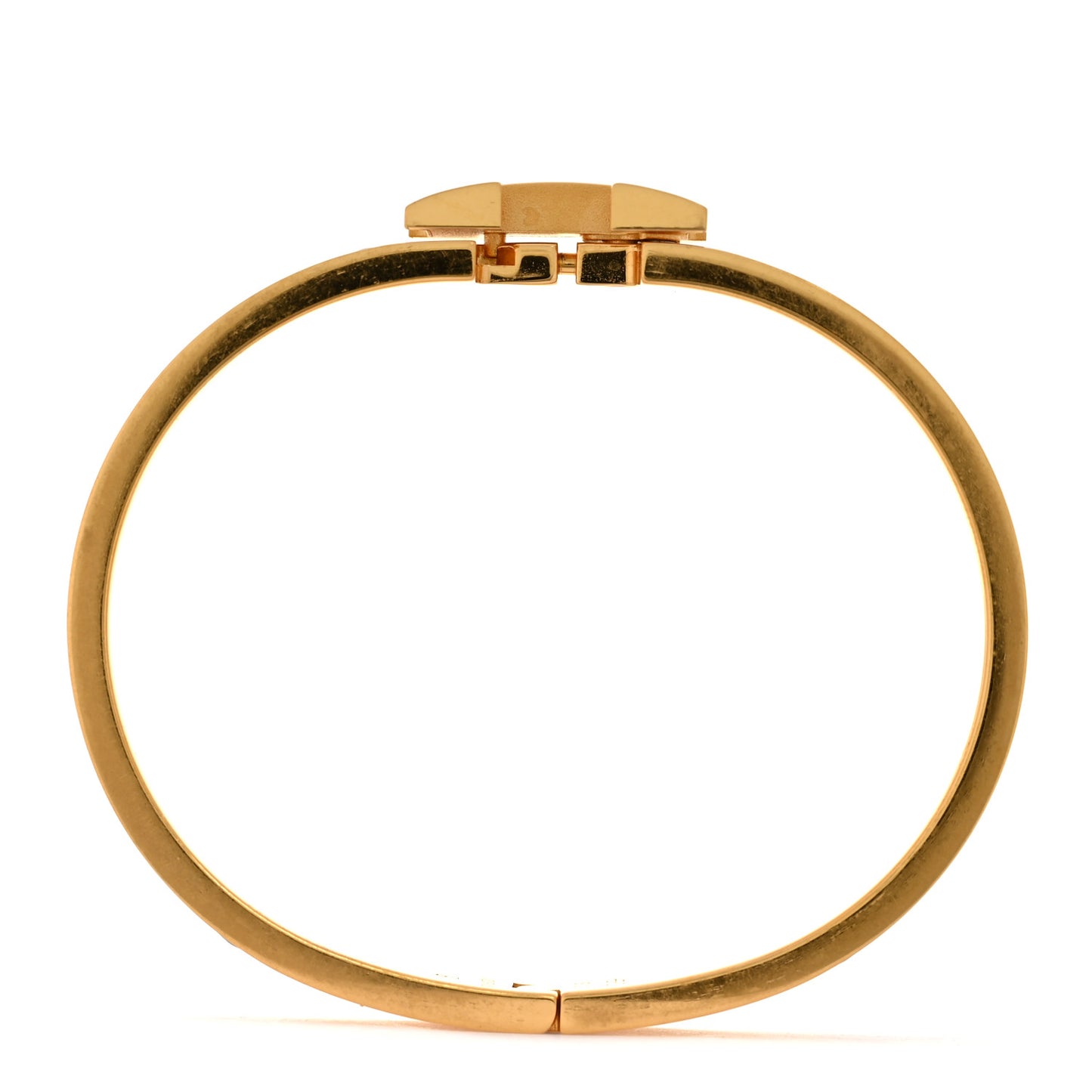 Enamel Narrow Clic Clac H Bracelet PM Black