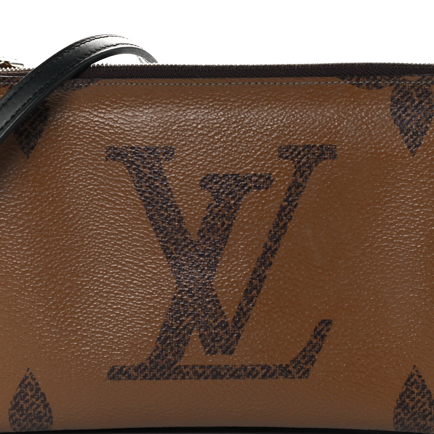 Reverse Monogram Giant Double Zip Pochette