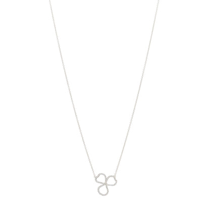 Tiffany Platinum Diamond Small Paper Flowers Pendant Necklace 1 of 5