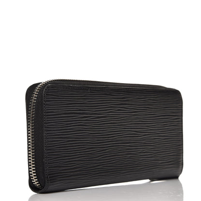 Louis Vuitton Epi Clemence Wallet Black 3 of 7