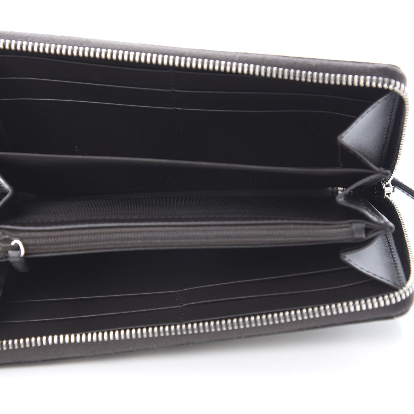 GG Supreme Monogram Web Bee Zip Around Wallet Beige Cocoa