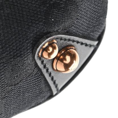 Gucci Monogram Horsebit Web Flap Bag Black Pink 12 of 12