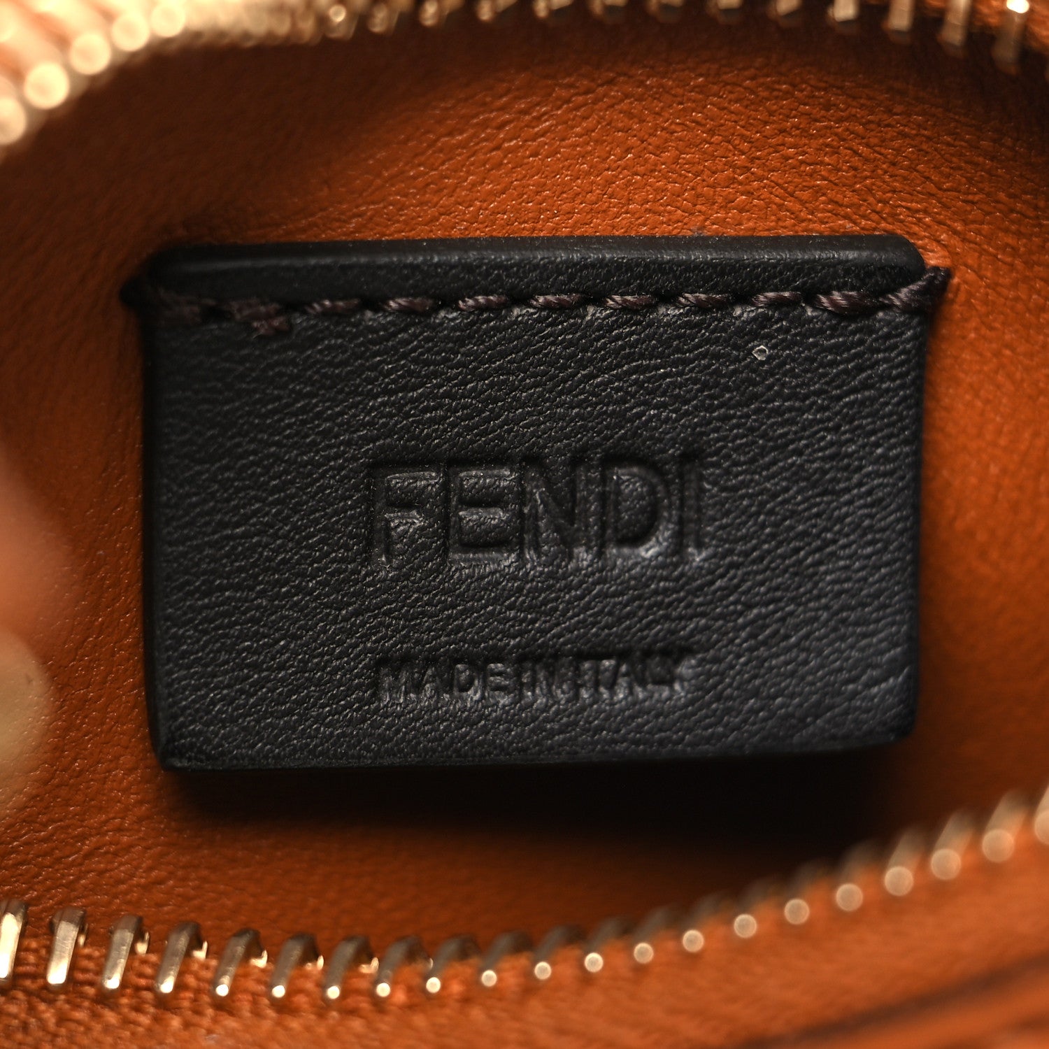 Fendi Vitello Grace Matte Nano Fendigraphy Hobo Charm Brandy 6 of 10
