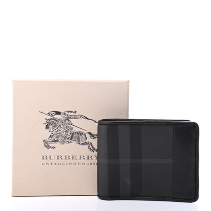 Burberry Smoked Check Bi-Fold Wallet Black 7 of 7