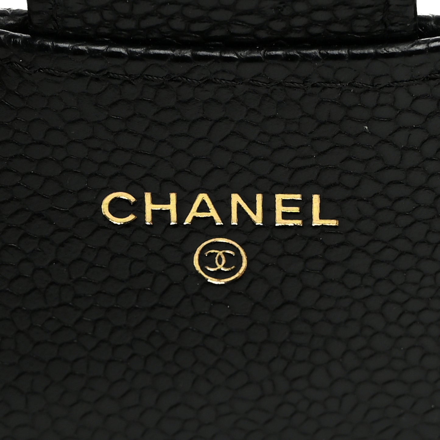 Caviar Quilted Large Gusset Flap Wallet Black