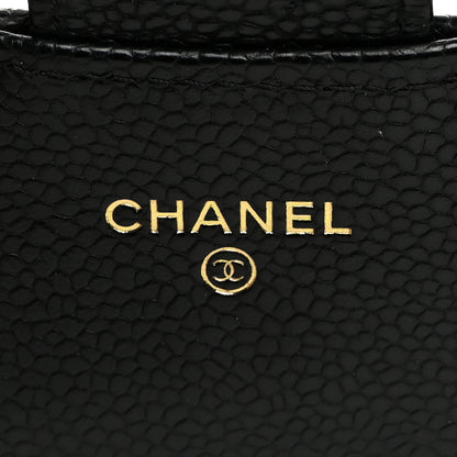 Chanel Caviar Quilted Large Gusset Flap Wallet Black 6 of 8