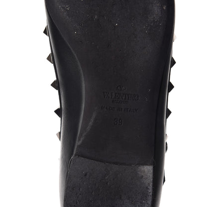 Valentino Garavani Nappa Rockstud Cage Ballerina Flats 39 Black 9 of 13