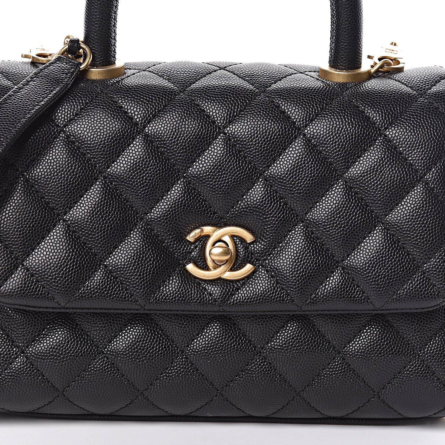 Chanel Caviar Quilted Mini Coco Handle Flap Black 10 of 10