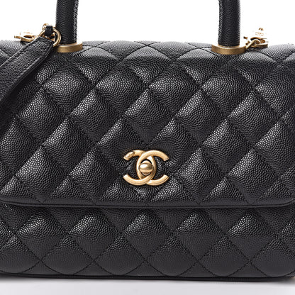 Chanel Caviar Quilted Mini Coco Handle Flap Black 10 of 10