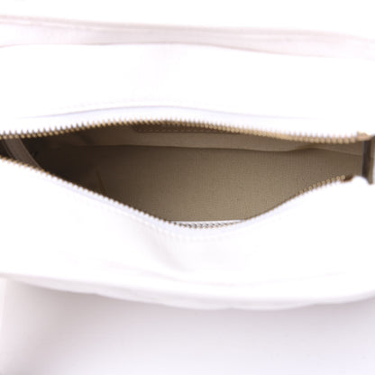 Chanel Aged Calfskin Chevron Quilted Small Gabrielle Hobo White 4 of 9