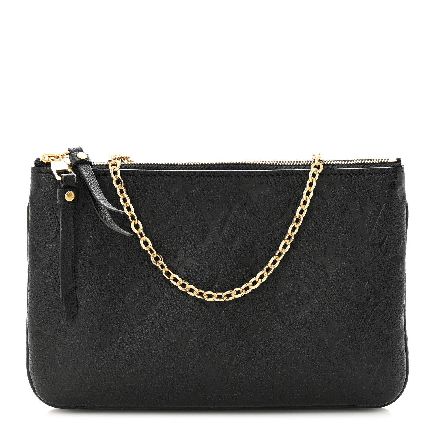 Louis Vuitton Empreinte Double Zip Pochette Black 1 of 11