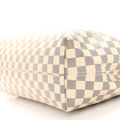 Louis Vuitton Damier Azur Graceful MM Rose Ballerine 9 of 9