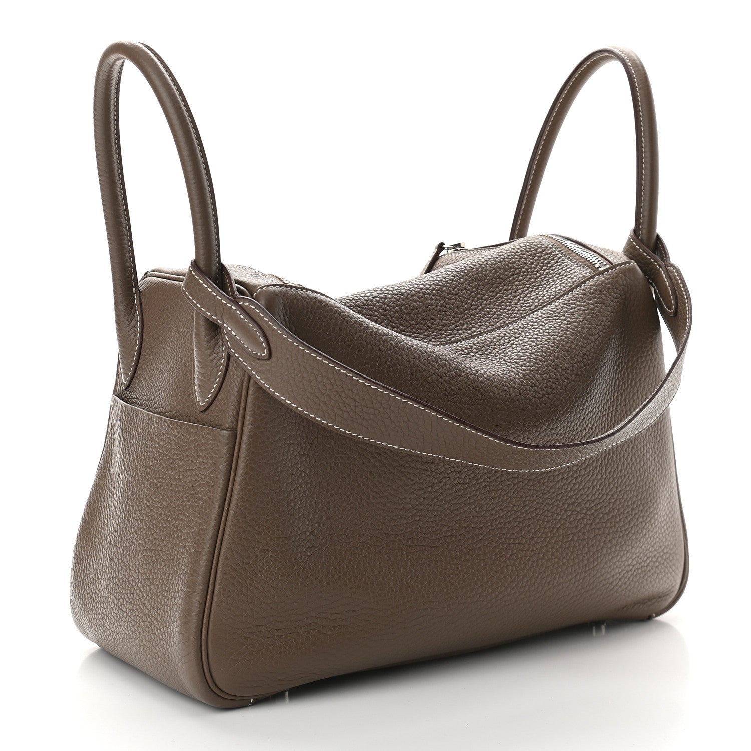 Hermes Taurillon Clemence Lindy 30 Etoupe 3 of 9