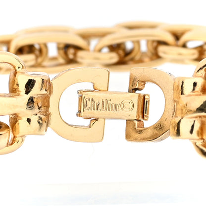 Christian Dior Metal CD Double Chain Bracelet Gold 3 of 3