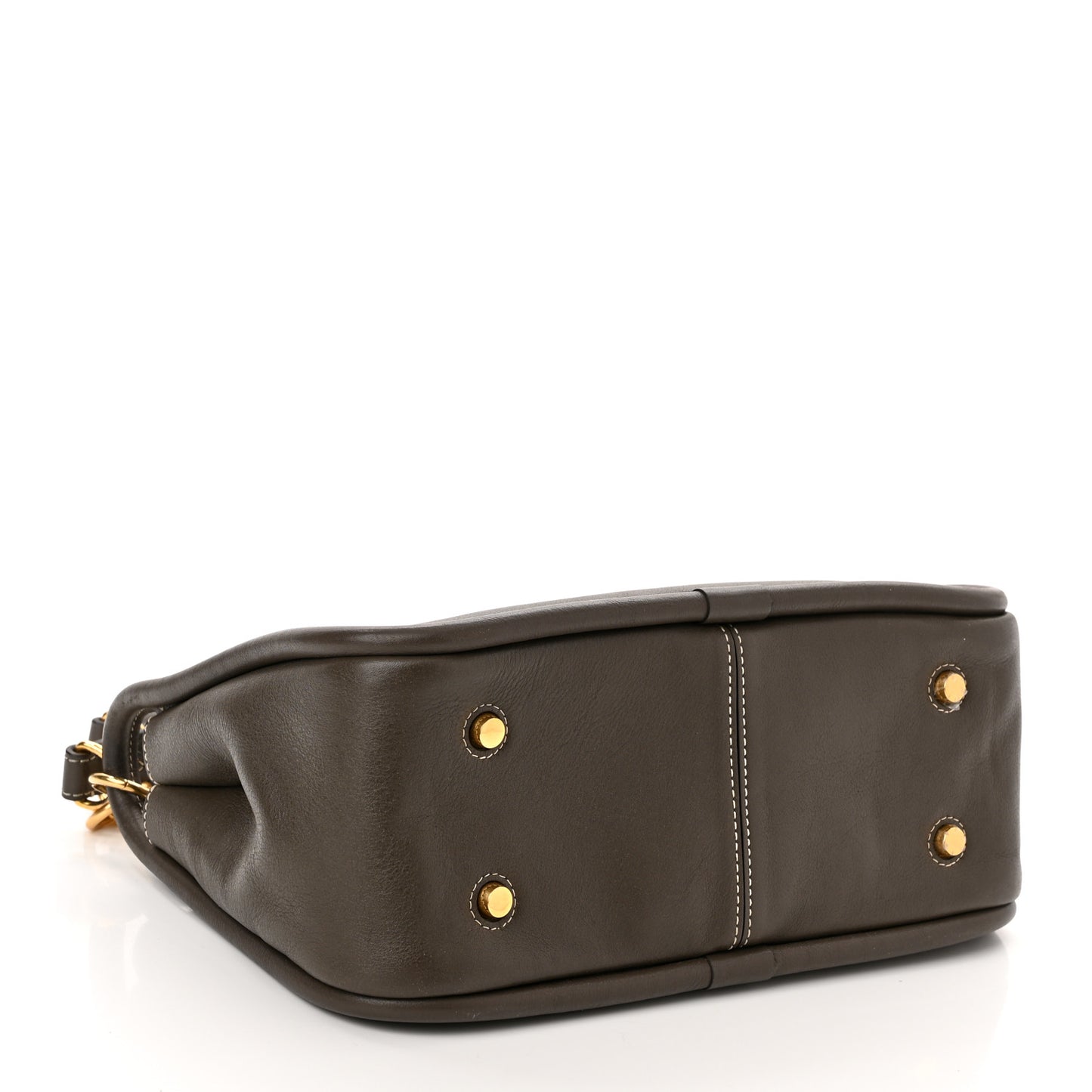 Silky Calfskin Small Leighton Dark Grey