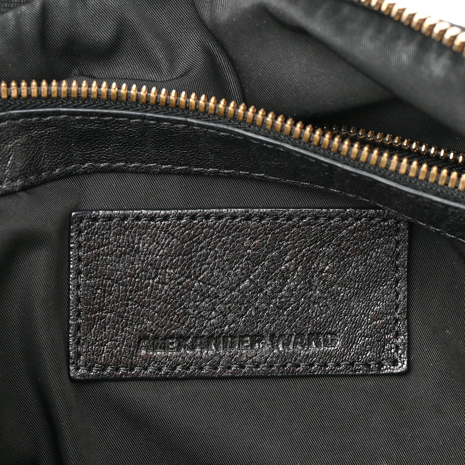 Alexander Wang Pebbled Lambskin Rocco Black Antique Brass Hardware 6 of 13